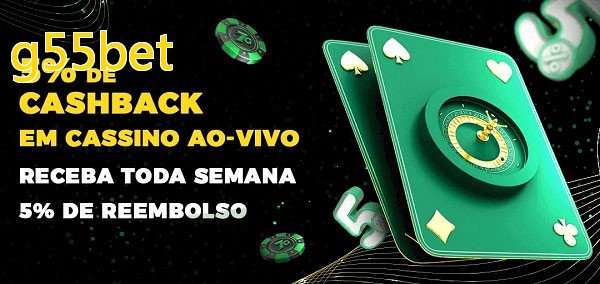 Promoções do cassino ao Vivo g55bet